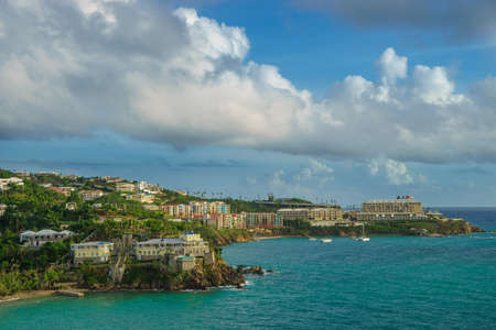 Saint Thomas, US Virgin Islands coastline of Saint Thomasの写真素材