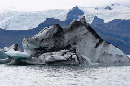 Floating icebergs in Jokulsarlon glacier lagoon, Iceland