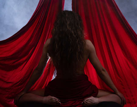 Concept of desire, attraction and pure womans sexualityの写真素材