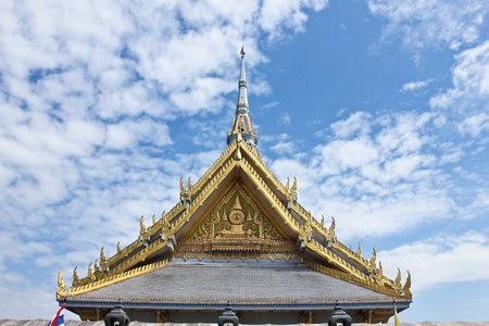 Roof in the sky, temple, Thailand