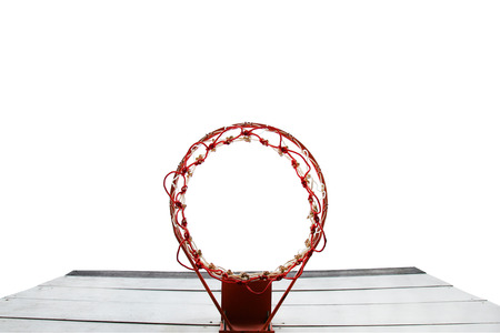 Basketball hoop isolated on white background  Include clipping path 