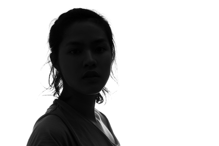 Female person silhouetteの写真素材