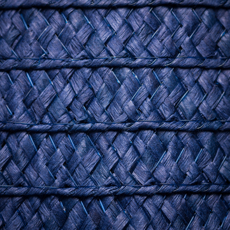 Abstract blue straw hat texture background.の写真素材