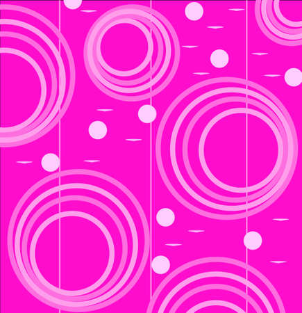 Decorative Circle on pink backgroundのイラスト素材