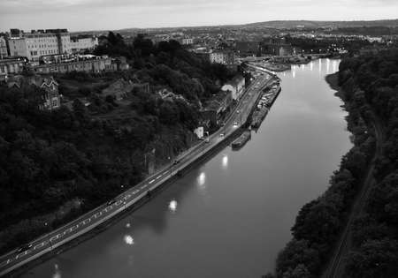 Panoramic View from The Clifton Suspension Bridge, Bristol, Uk の写真素材
