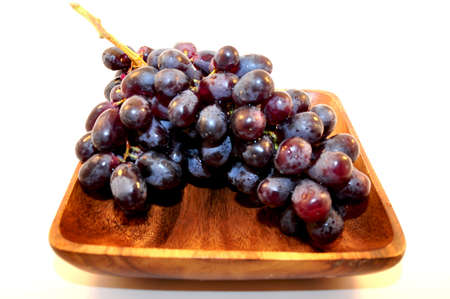 Grapes isolated on a white backgroundの写真素材