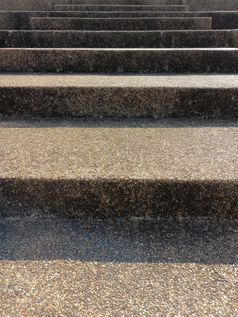 Terrazzo stairs photos, images and pictures, light and shadowの写真素材