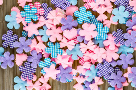 Buttons are made of fabricの写真素材