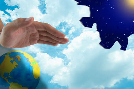 Save the earthの写真素材