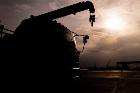 Hiab silhouetteの写真素材