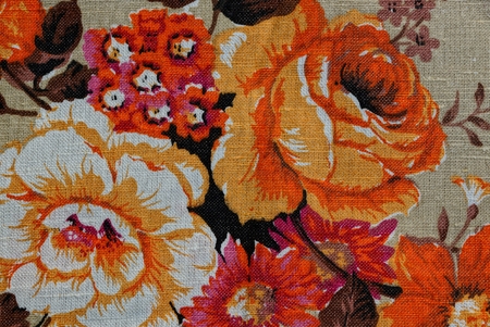 flower fabric texture with patternの写真素材