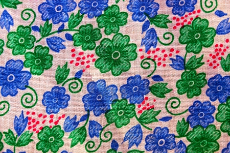 Texture with colorful patterned fabricsの写真素材