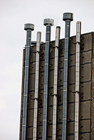 Industrial pipe at a factory plant