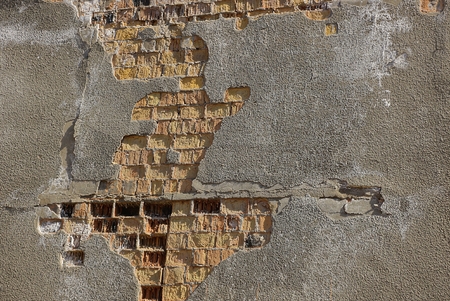 texture of old brick wall with plaster Sprinkleの写真素材