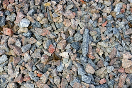 Gray and fine stone texture of stone and crushed stoneの写真素材