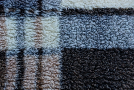 woolen texture of a gray brown plaidの写真素材
