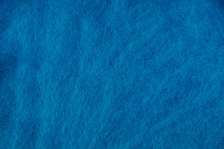 blue cloth texture of a piece of woolの写真素材