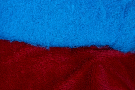red blue cloth texture of woolen cloth clothesの写真素材