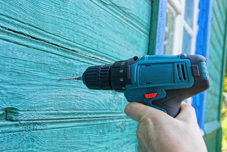 screw with twists screwdriverの写真素材