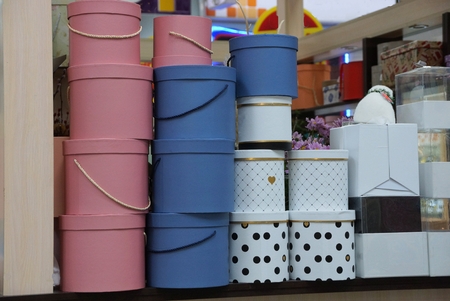 gift boxes in a supermarket
