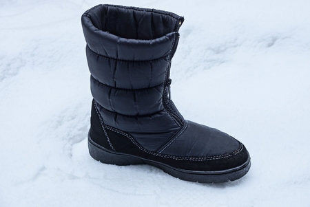 white snow outsideの写真素材