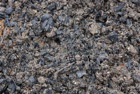 gray black natural texture of ash and earthの写真素材