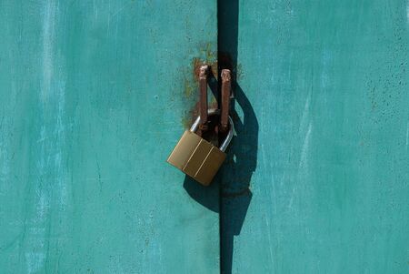 brown padlockの写真素材