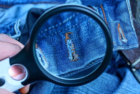 buttonhole on clothesの写真素材