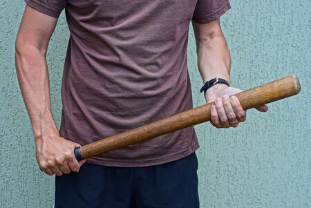 wooden batの写真素材
