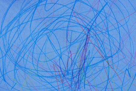 colored texture from a striped pattern on a white paper sheetの写真素材
