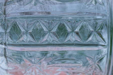 Gray white texture of glass with a pattern