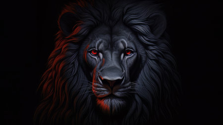 Cinematic 3d image realistic epic lion king made with generative AIの素材