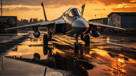 Epic illustration US Air Force Lockheed Martin F-35 Lightning II AIの素材