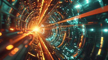 Futuristic technology innovation 3D background. AIの素材
