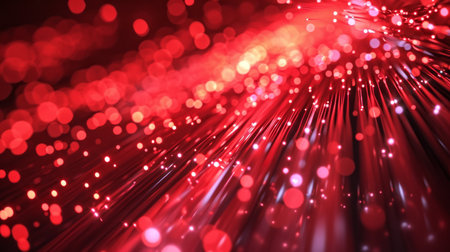 Futuristic technology innovation red 3D background. AIの素材