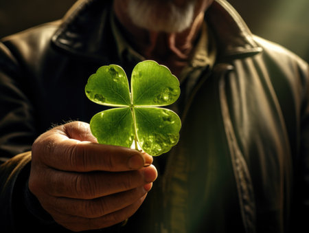 Clover leaf symbol of St. Patricks Day. AIの素材