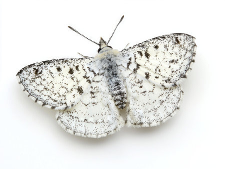 exquisite moth rests silently with its wings folded, displaying a stunning array of textures and patterns that highlight natureâs artistry and diversity.の素材