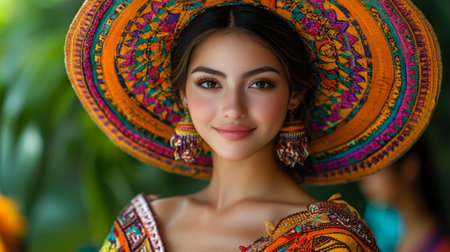 Traditional dancers colorful costumes perform gracefully amidst vibrant cultural festival celebrating heritage and artistry rhythmic music and joyful audience participation.の素材