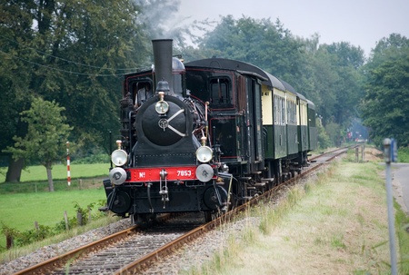 Nostalgic old steam train still riding with tourists