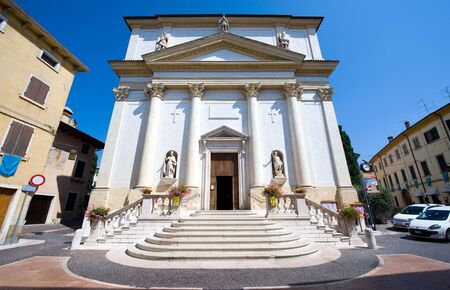 An old church in the city of Lazise at Lake Garda.のeditorial素材