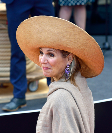ENSCHEDE, THE NETHERLANDS - JUNE 21, 2018: Queen Maxima from the Netherlands during the re-opening of an old factory called 'The Performance Factory'.のeditorial素材