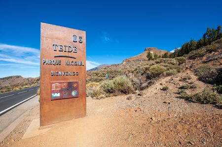 CANARY ISLAND TENERIFE, SPAIN - 24 DEC, 2019: Teide national park on Canary Island Tenerife is the most popular destination for tourists.のeditorial素材