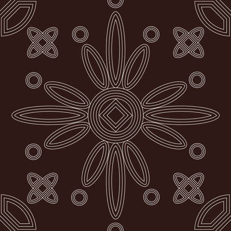 Ornament from geometric elementsのイラスト素材