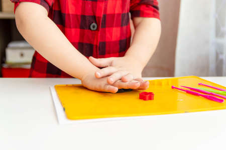 The development of fine motor skills in children.の写真素材