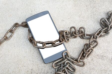 Unlock smartpohone, Escape from limited smartphone use. Unlimited network connection.の写真素材