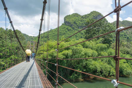 Suspension bridgeの写真素材
