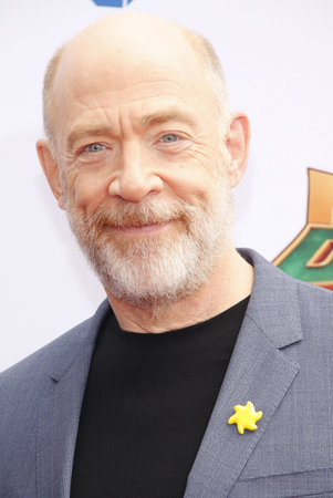 J.K. Simmons at the Los Angeles premiere of 'Kung Fu Panda 3' held at the TCL Chinese Theater in Hollywood, USA on January 16, 2016.のeditorial素材