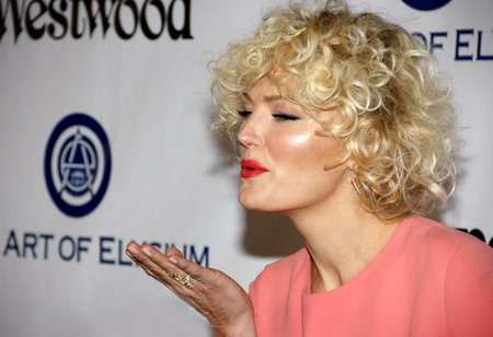 Malin Akerman at the Art Of Elysium's 9th Annual Heaven Gala held at the 3LABS in Culver City, USA on January 9, 2016.のeditorial素材