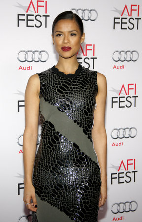 Gugu Mbatha-Raw at the AFI FEST 2015 Centerpiece Gala premiere of 'Concussion' held at the TCL Chinese Theatre in Hollywood, USA on November 10, 2015.のeditorial素材