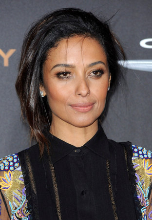 Meta Golding at the Los Angeles premiere of 'The Hunger Games: Mockingjay - Part 2' held at the Microsoft Theatre in Los Angeles, USA on November 16, 2015.のeditorial素材